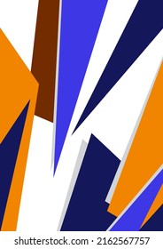 Resumen de formas geométricas en diferentes colores. Afilados triángulos. Se puede usar para papeles pintados, afiches, presentaciones, folletos, portadas, pancartas, anuncios. Ilustración del vector
