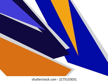 Abstract geometric shapes in different colors. Sharp triangles. Can be used for wallpapers, posters, presentations, brochures, covers, banners, advertisements. Vector illustration