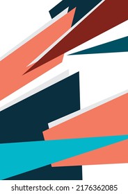 Abstract geometric shapes in different colors. Sharp triangles. Can be used for wallpapers, posters, presentations, brochures, covers, banners, advertisements. Vector illustration