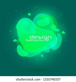 Abstract geometric shapes. Dynamic Fluid design. Gradient shapes. Fluid shapes composition. Light music bright colorful shapes abstract background plastic prism. 