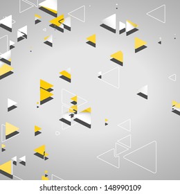 Abstract geometric shapes, dynamic illustration.