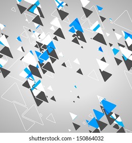 Abstract geometric shapes, dynamic illustration.
