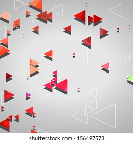 Abstract geometric shapes, dynamic illustration.