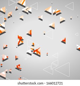 Abstract geometric shapes, dynamic illustration.