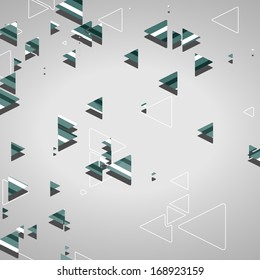 Abstract geometric shapes, dynamic illustration.