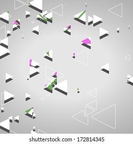 Abstract geometric shapes, dynamic illustration.