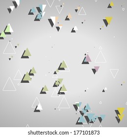 Abstract geometric shapes, dynamic illustration.