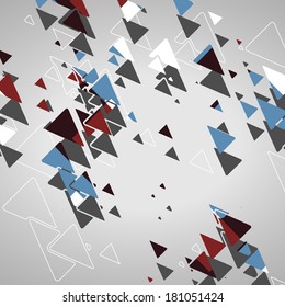 Abstract geometric shapes, dynamic illustration.