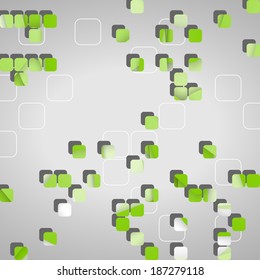 Abstract geometric shapes, dynamic illustration.