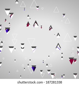 Abstract geometric shapes, dynamic illustration.