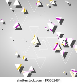 Abstract geometric shapes, dynamic illustration.