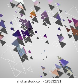Abstract geometric shapes, dynamic illustration.