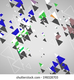 Abstract geometric shapes, dynamic illustration.