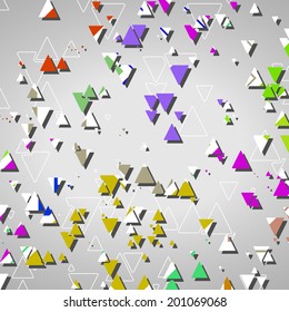 Abstract geometric shapes, dynamic illustration.