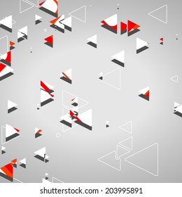 Abstract geometric shapes, dynamic illustration.