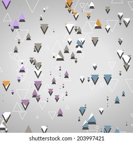 Abstract geometric shapes, dynamic illustration.