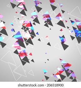 Abstract geometric shapes, dynamic illustration.