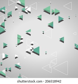 Abstract geometric shapes, dynamic illustration.