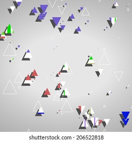 Abstract geometric shapes, dynamic illustration.