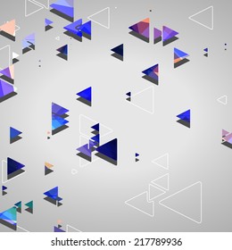 Abstract geometric shapes, dynamic illustration.