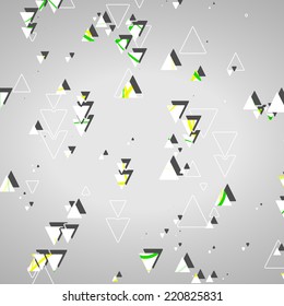 Abstract geometric shapes, dynamic illustration.