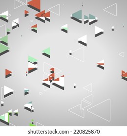 Abstract geometric shapes, dynamic illustration.