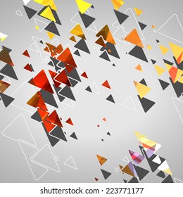 Abstract geometric shapes, dynamic illustration.