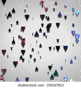Abstract geometric shapes, dynamic illustration.