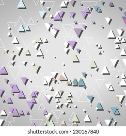 Abstract geometric shapes, dynamic illustration.