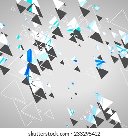 Abstract geometric shapes, dynamic illustration.