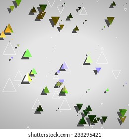 Abstract geometric shapes, dynamic illustration.