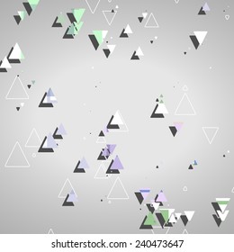 Abstract geometric shapes dynamic illustration.