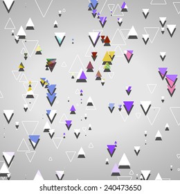 Abstract geometric shapes dynamic illustration.