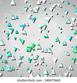 Abstract geometric shapes dynamic illustration.