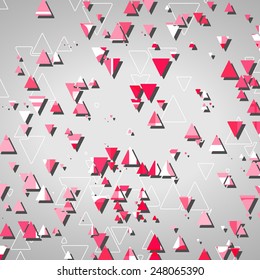Abstract geometric shapes dynamic illustration.