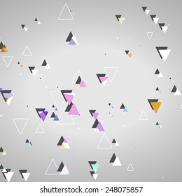 Abstract geometric shapes dynamic illustration.
