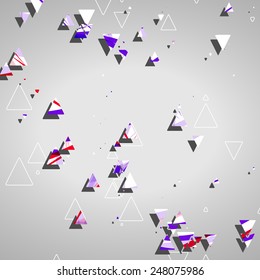 Abstract geometric shapes dynamic illustration.