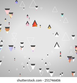 Abstract geometric shapes dynamic illustration.