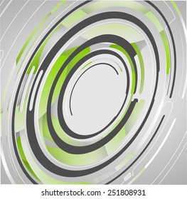 Abstract geometric shapes dynamic illustration.