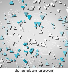 Abstract geometric shapes dynamic illustration.