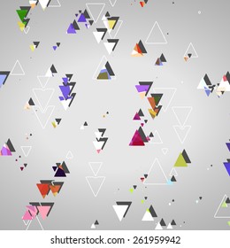 Abstract geometric shapes dynamic illustration.