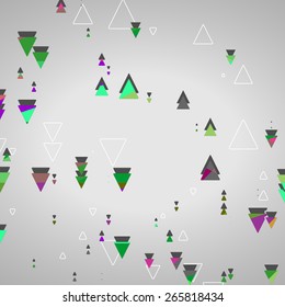 Abstract geometric shapes dynamic illustration. 