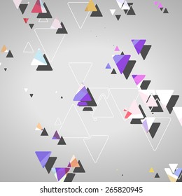 Abstract geometric shapes dynamic illustration.