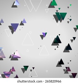 Abstract geometric shapes dynamic illustration.