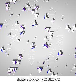 Abstract geometric shapes dynamic illustration.
