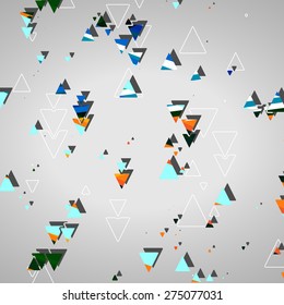 Abstract geometric shapes, dynamic illustration.