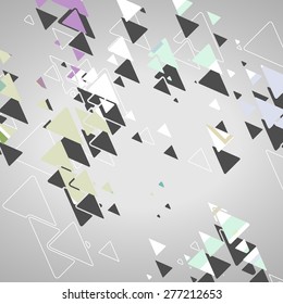 Abstract geometric shapes, dynamic illustration.