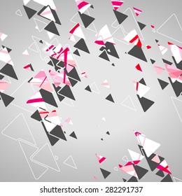 Abstract geometric shapes, dynamic illustration.