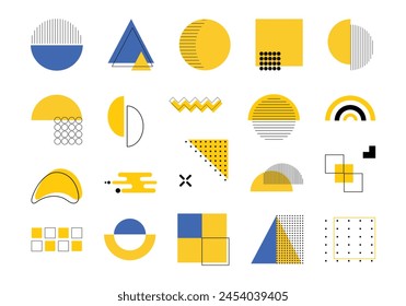Abstract Geometric Shapes Element Set