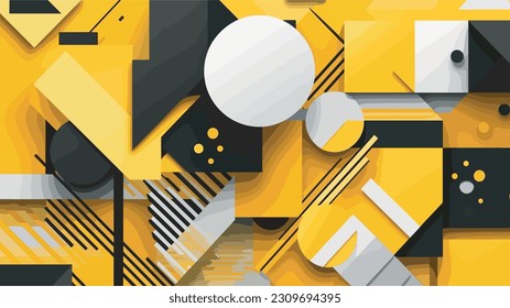 Abstract geometric shapes elements background vector illustration design 